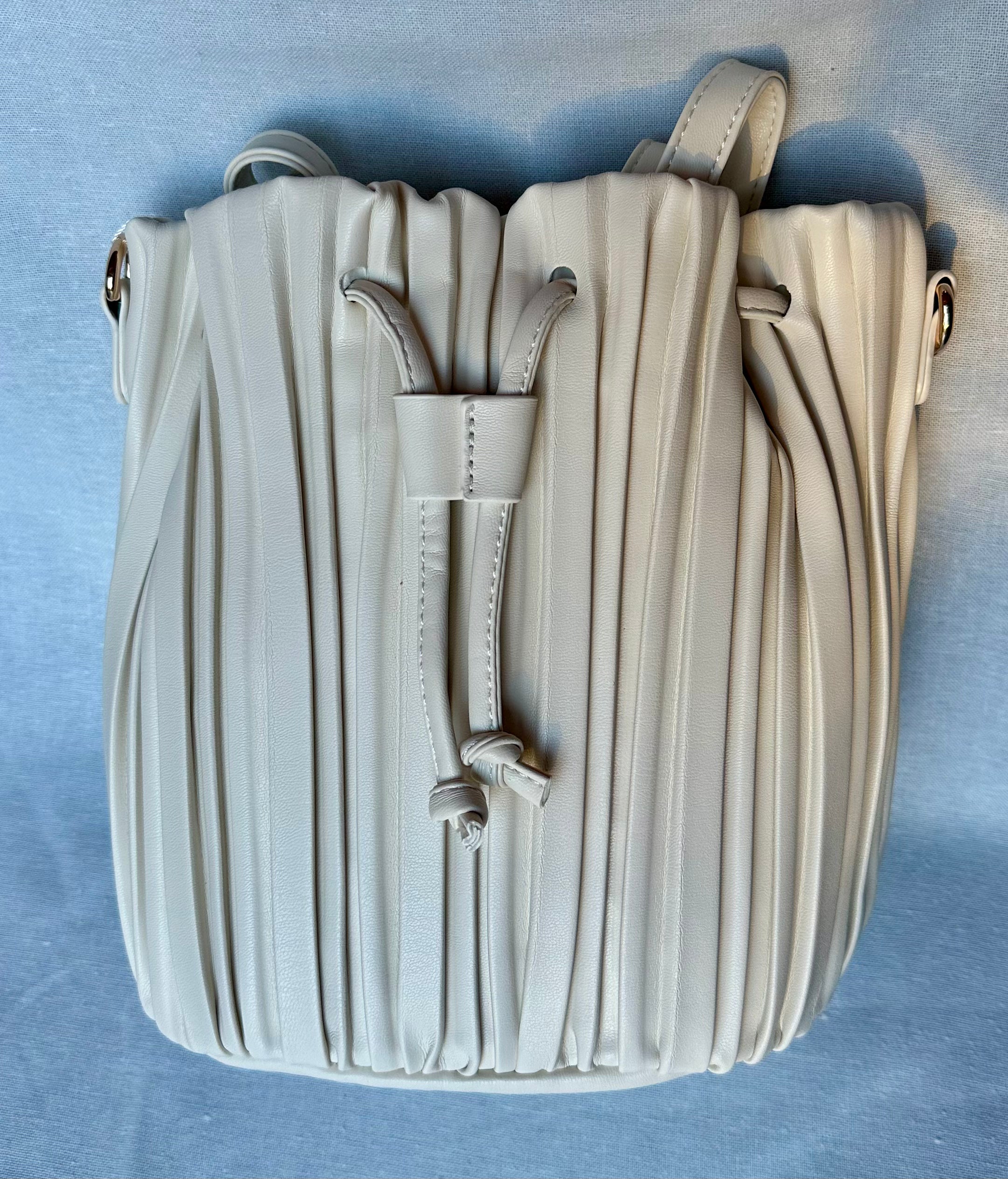 Pleated Bucket Bag in Colors