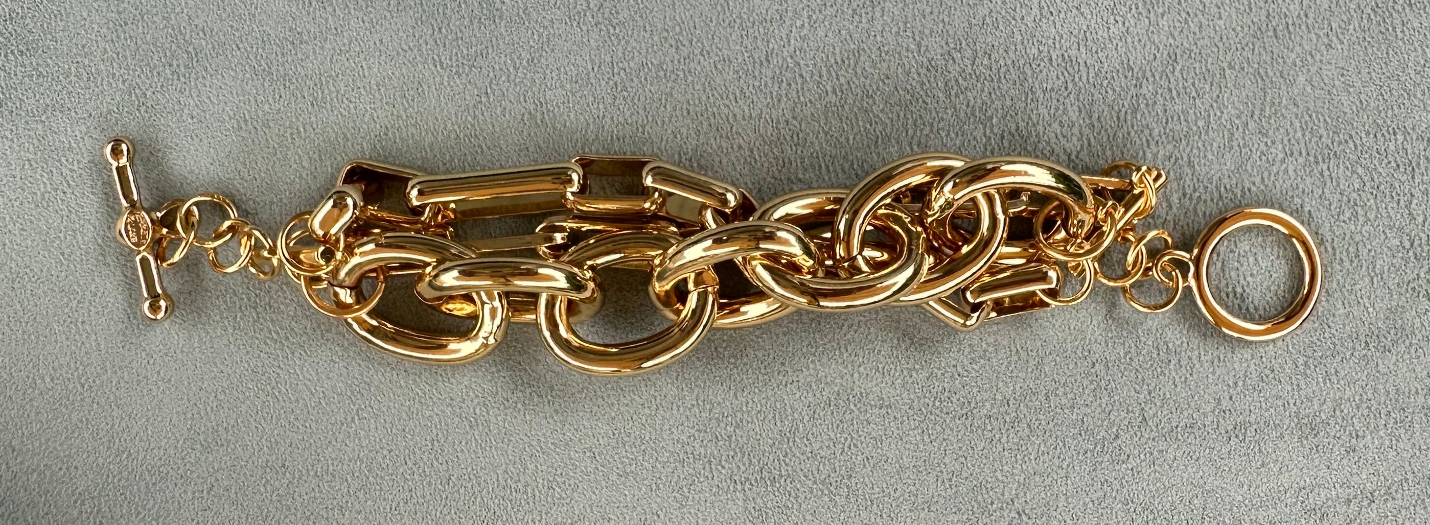 3 Row Gold Links