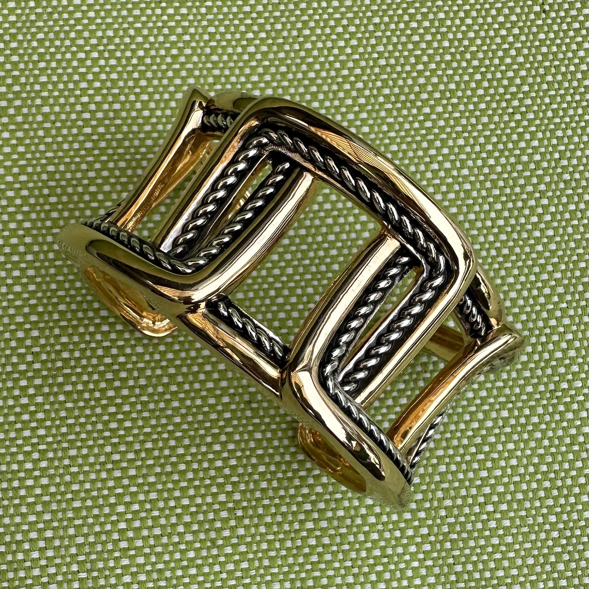 Large Link Gold w Silver Rope