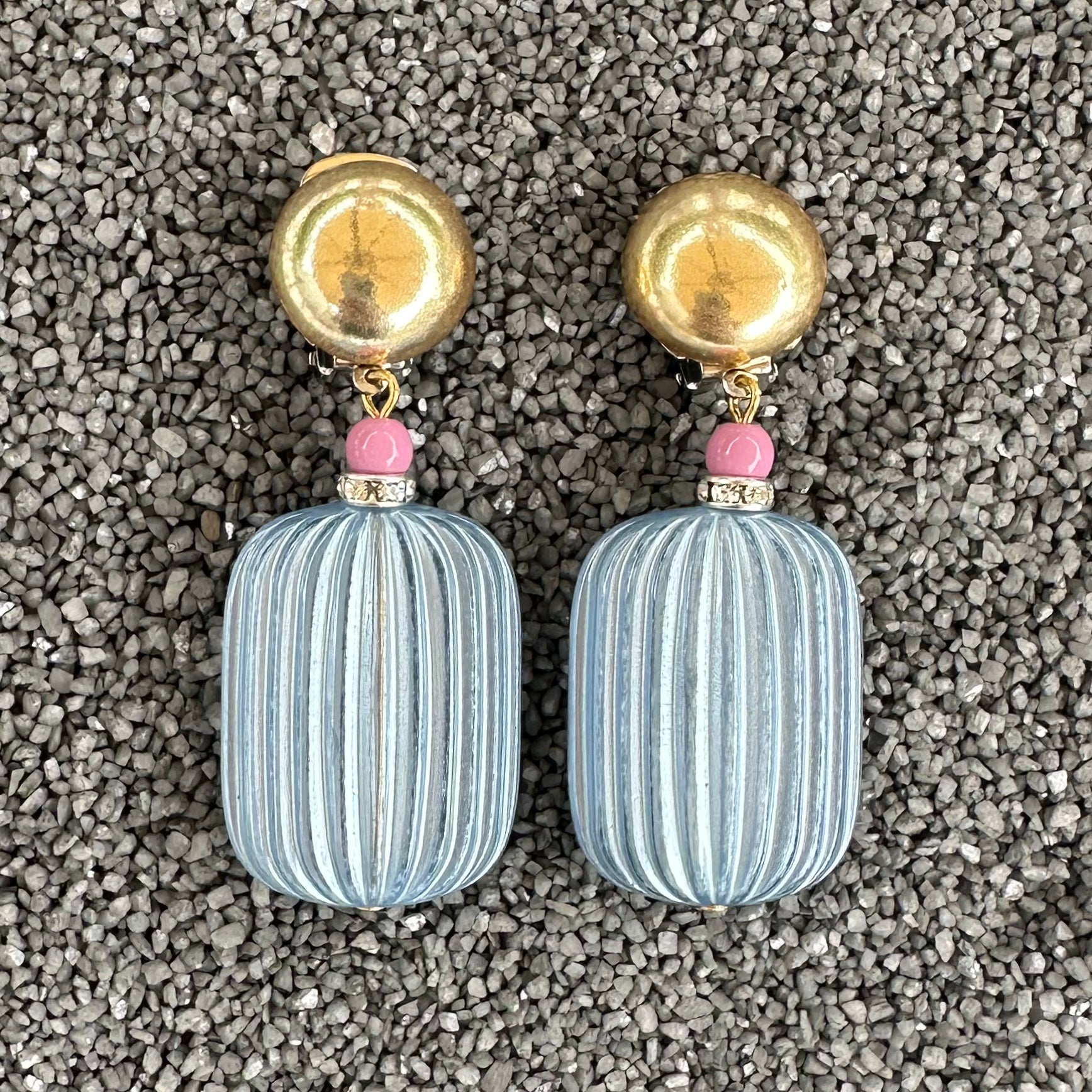 Medium Iridescent Blue Rectangle