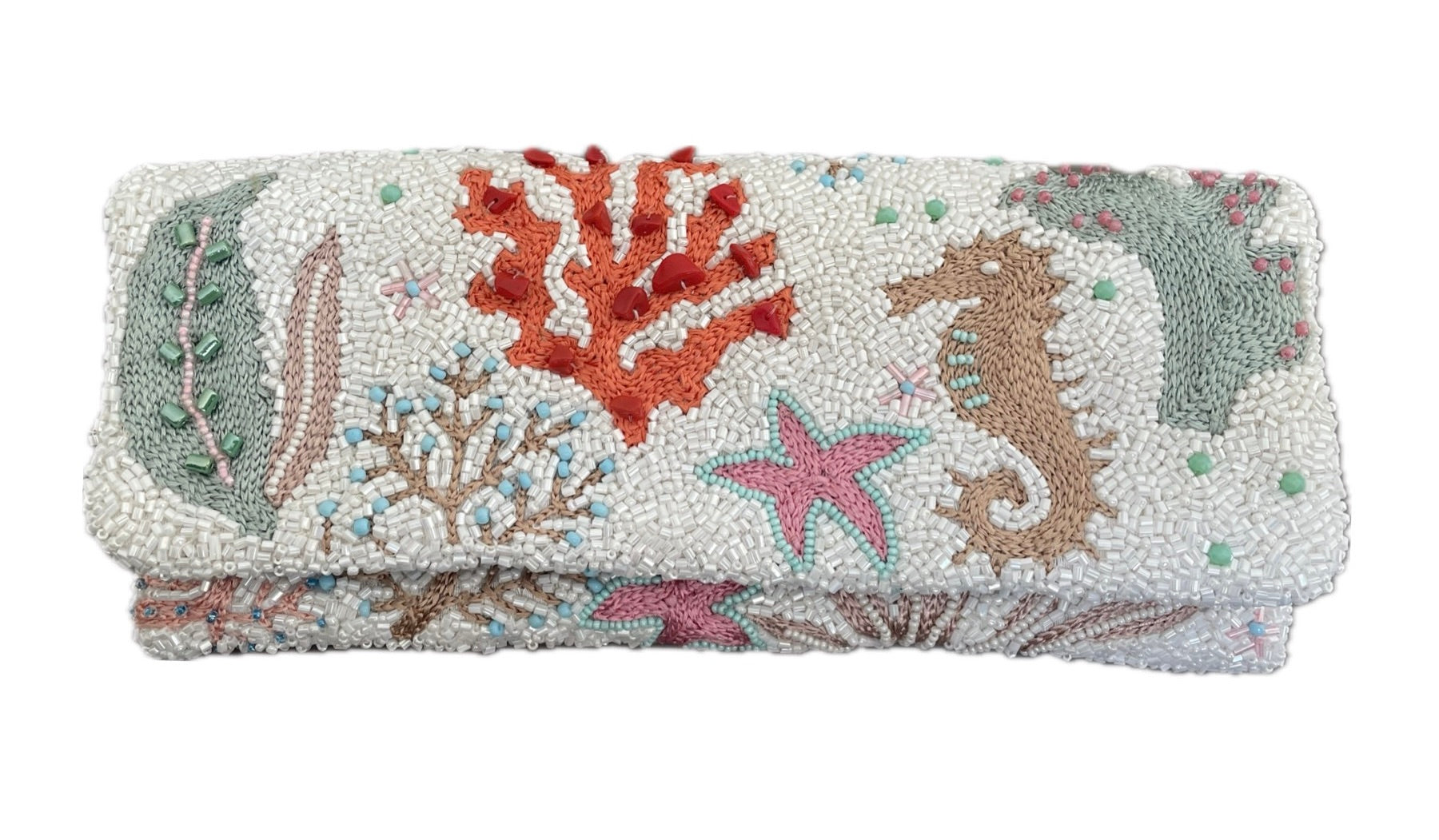 Sea Horse and Coral White