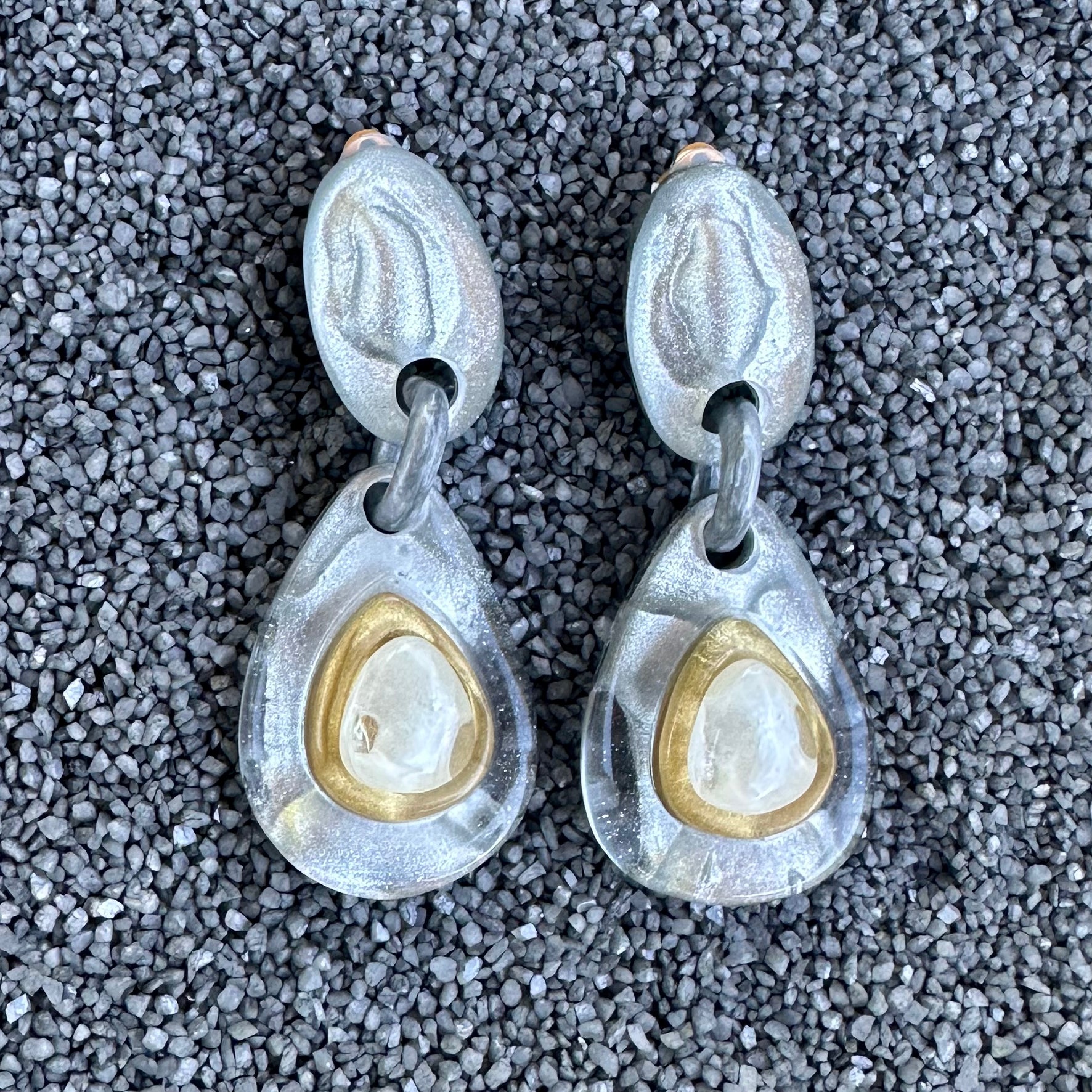 Sandra Silver Pearl with Gold Detail