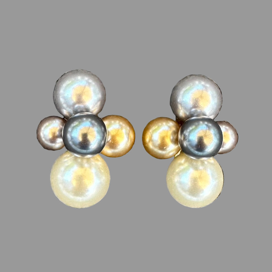 Medium Multi Colored Pearl Cluster