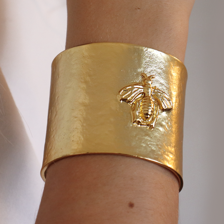 Gold Bee Cuff