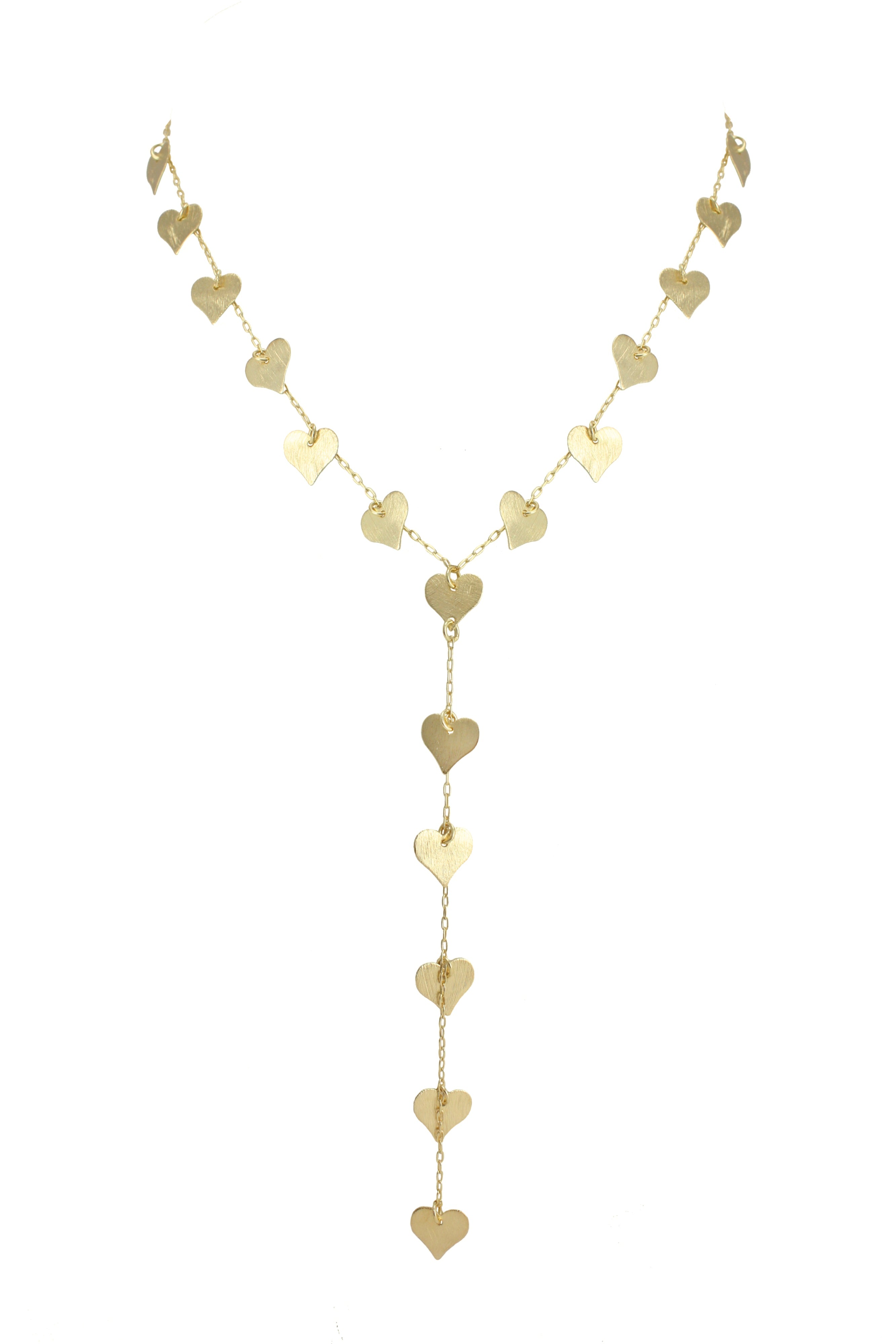 Lainey 18k Plate Heart Lariat