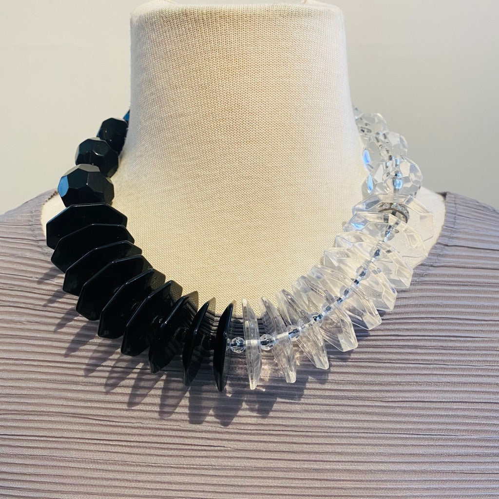 Black Discs and Balls w Silver Clear