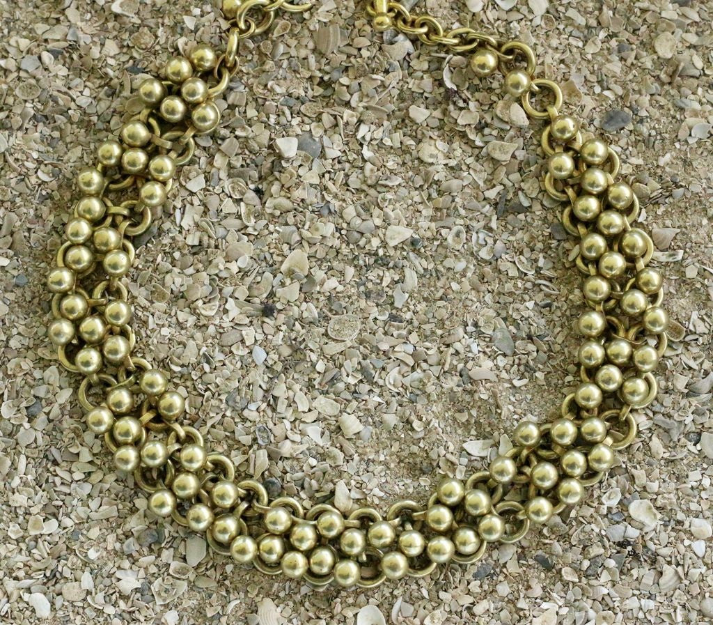 Vaubel: Gold Small Knitte Balls