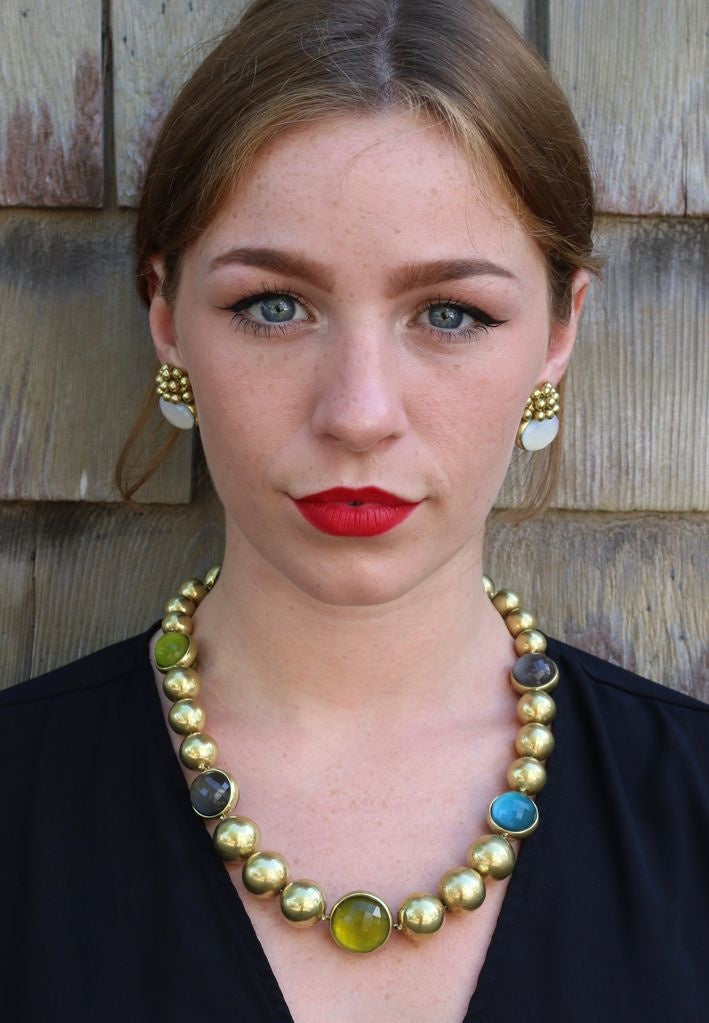 Vaubel: Gold Vermeil With Semi Precious Stones