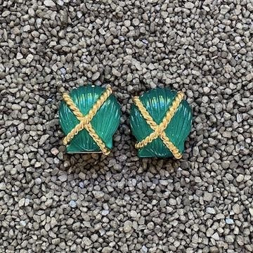 Shell Criss Cross Dark Green
