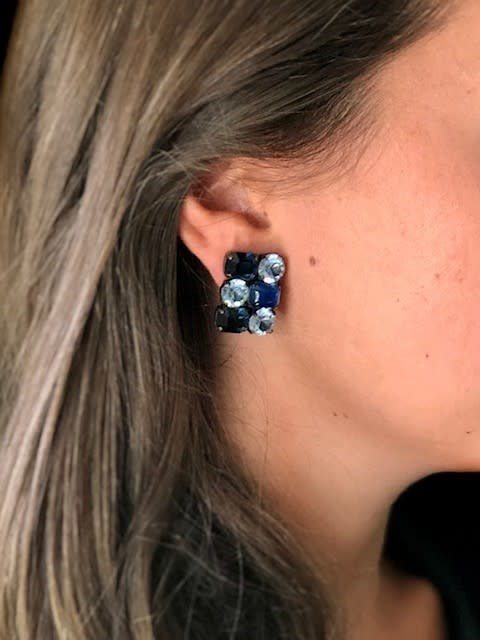 Navy & Light Blue Crystals