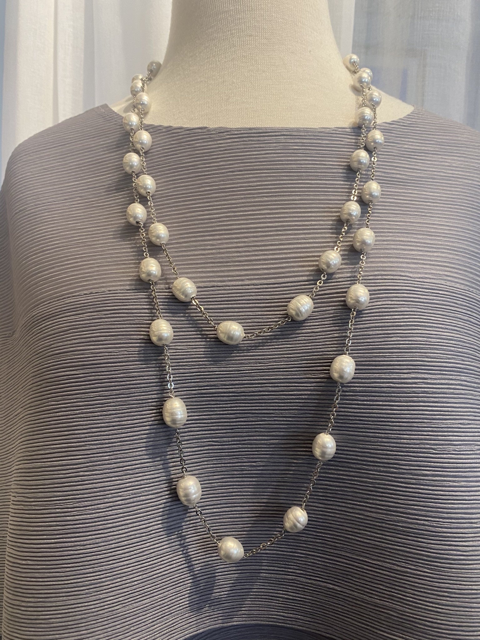 Water White Pearl And Silver