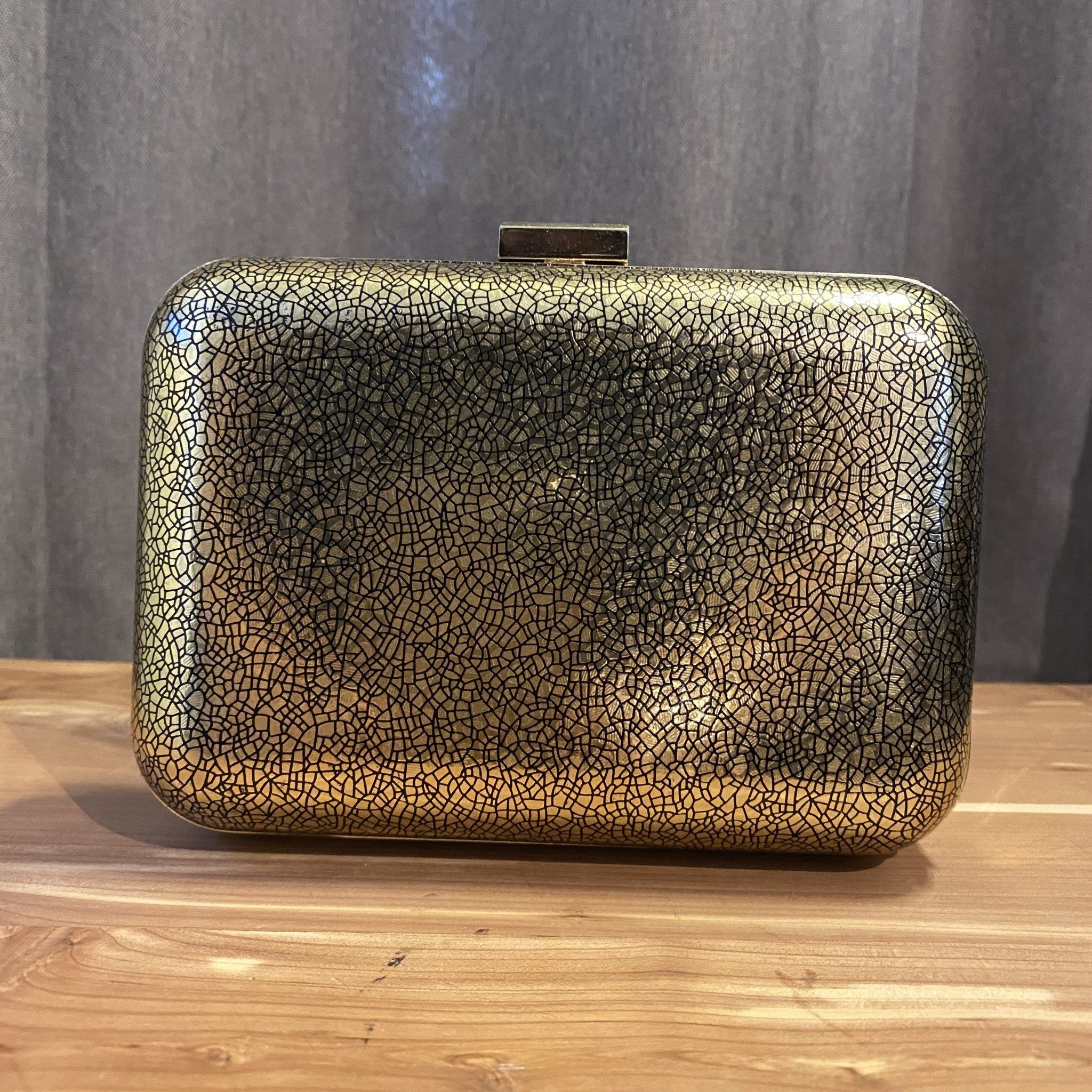 Juliana Gold Clutch