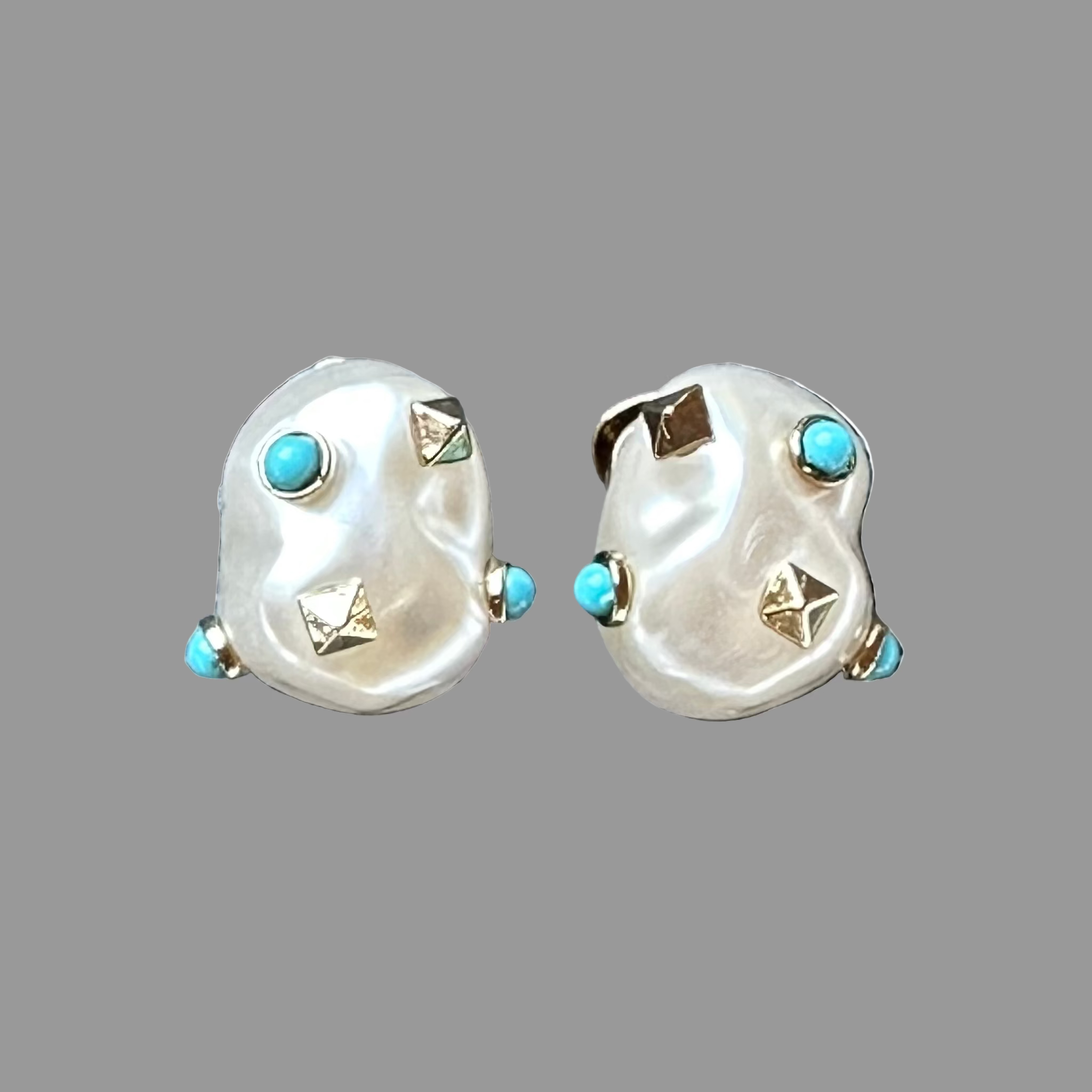 Baroque Pearls with Color Chips