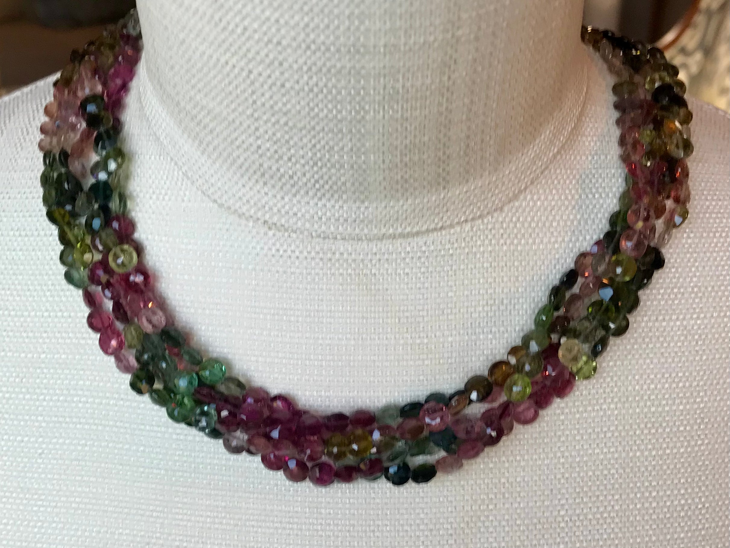 Multi Strands Semiprecious Stones