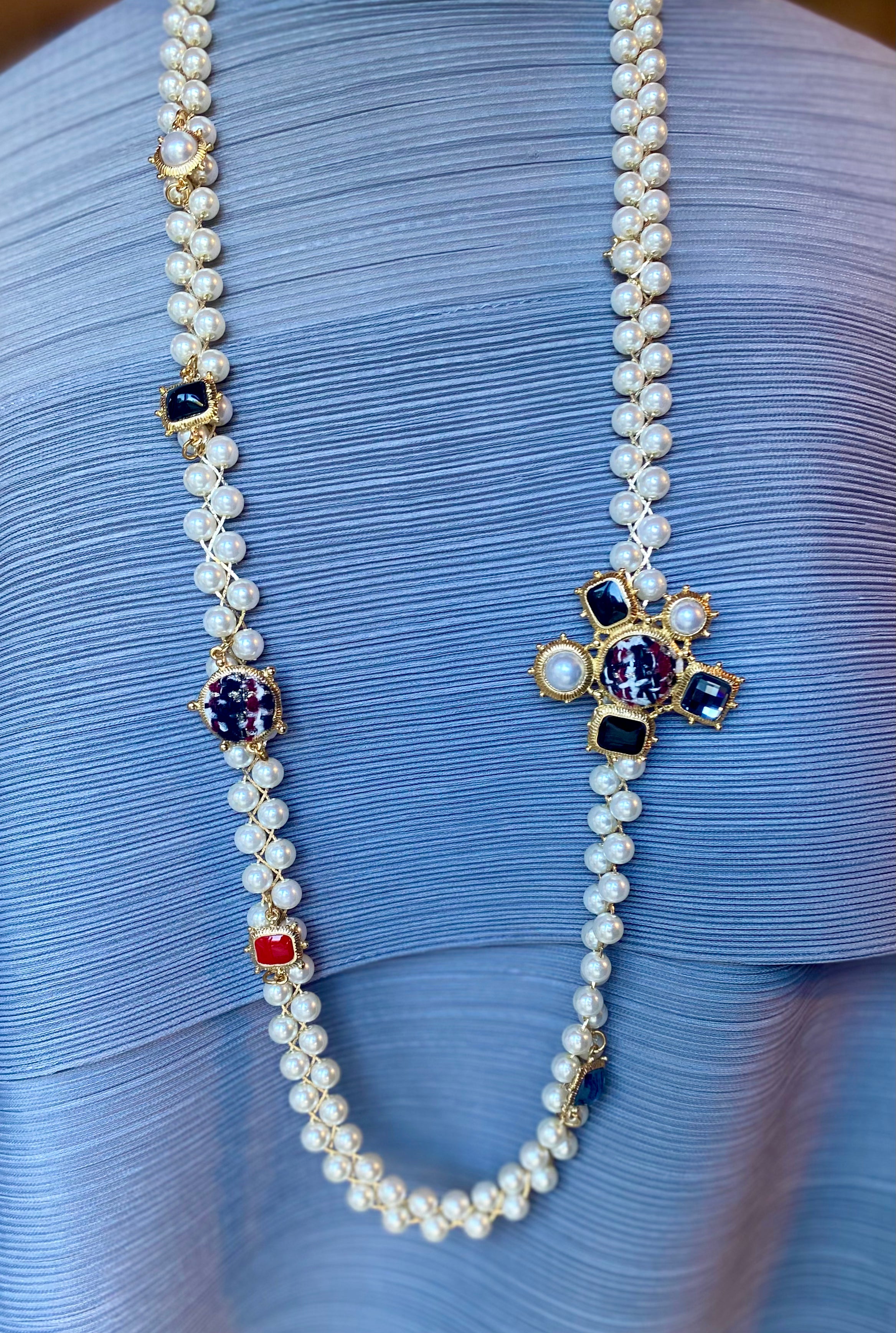 Gold And Pearl With Brooch