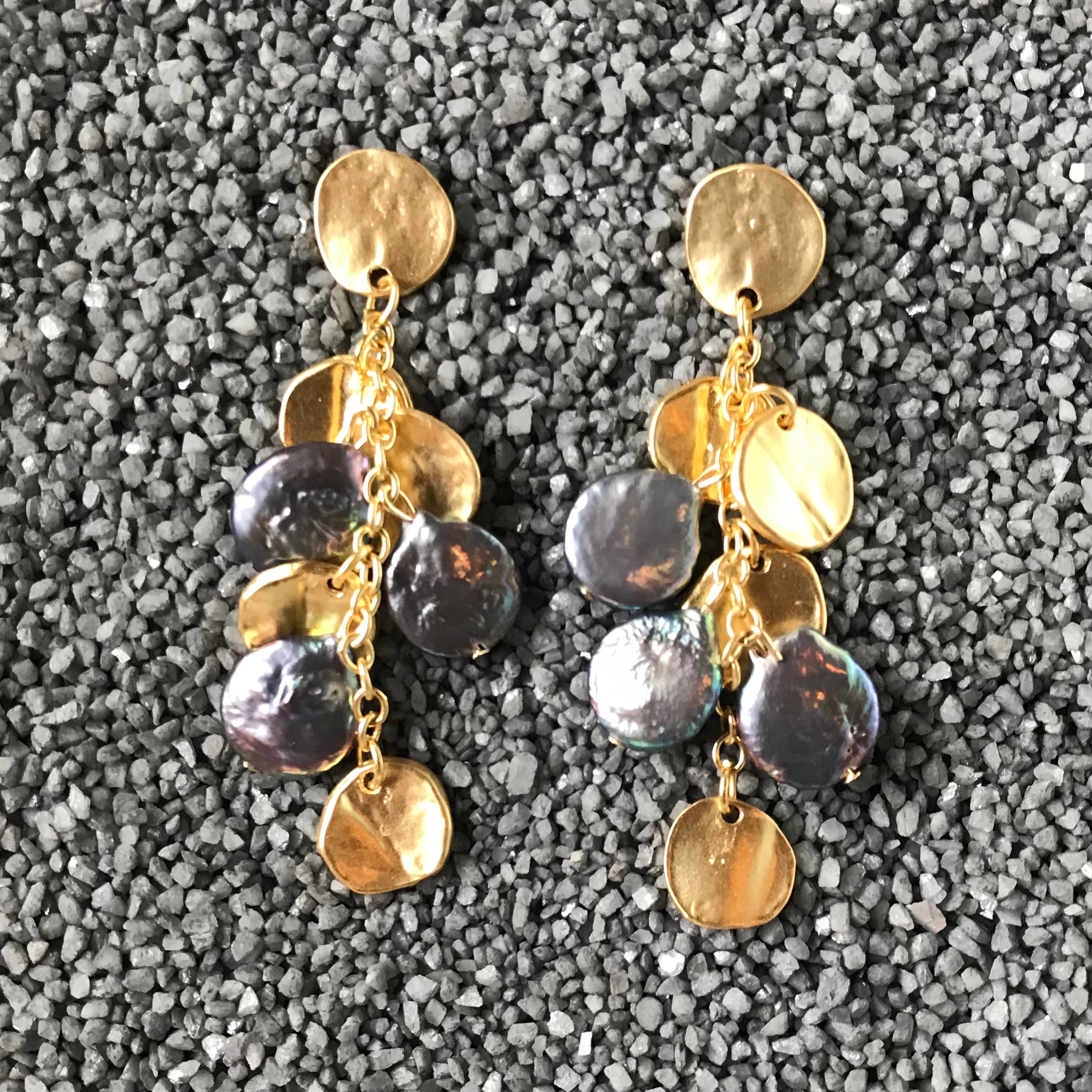 Gold and Grey Pearl Nuggets