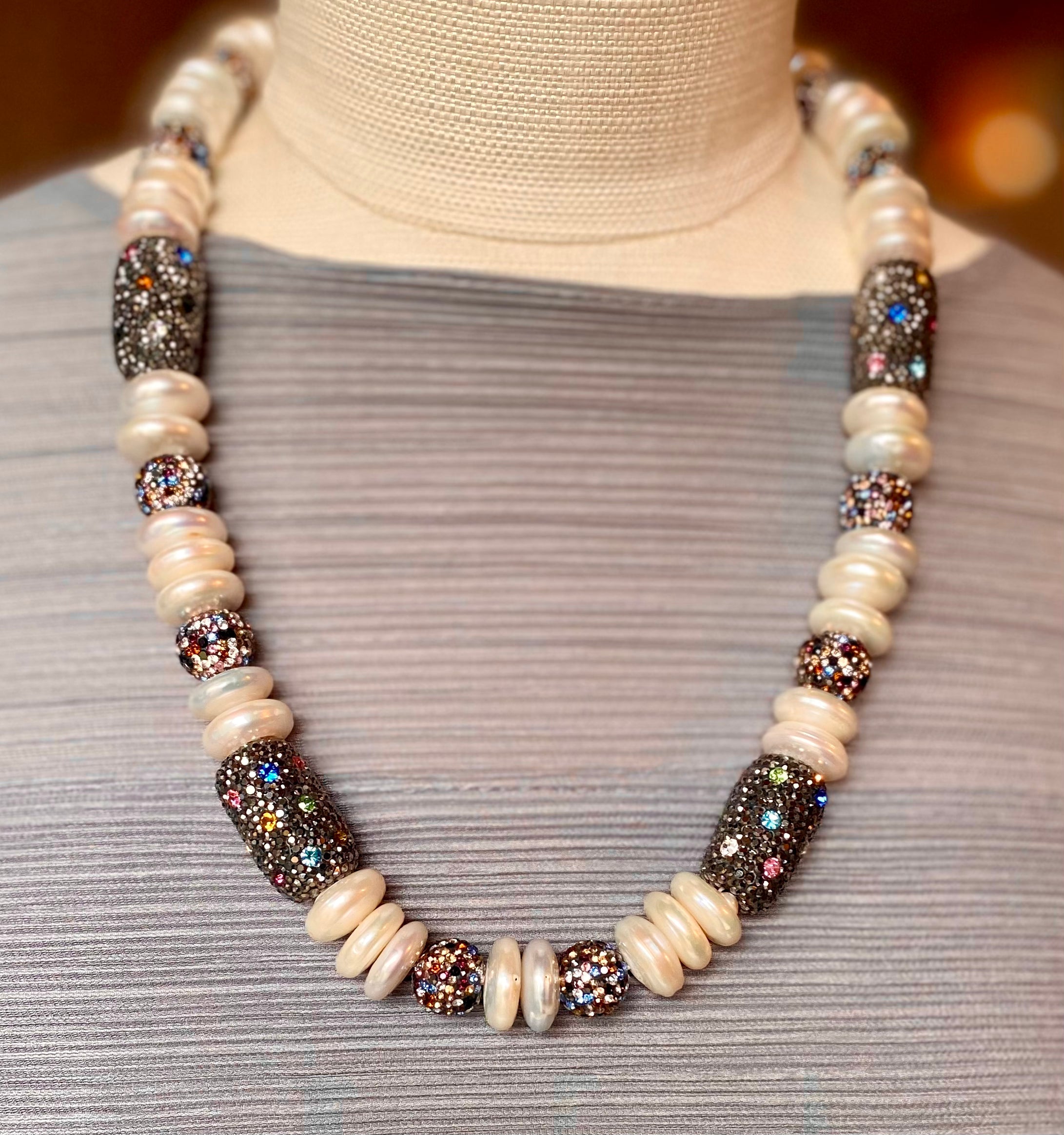 Coin Barque w/Multi Color CZ Balls