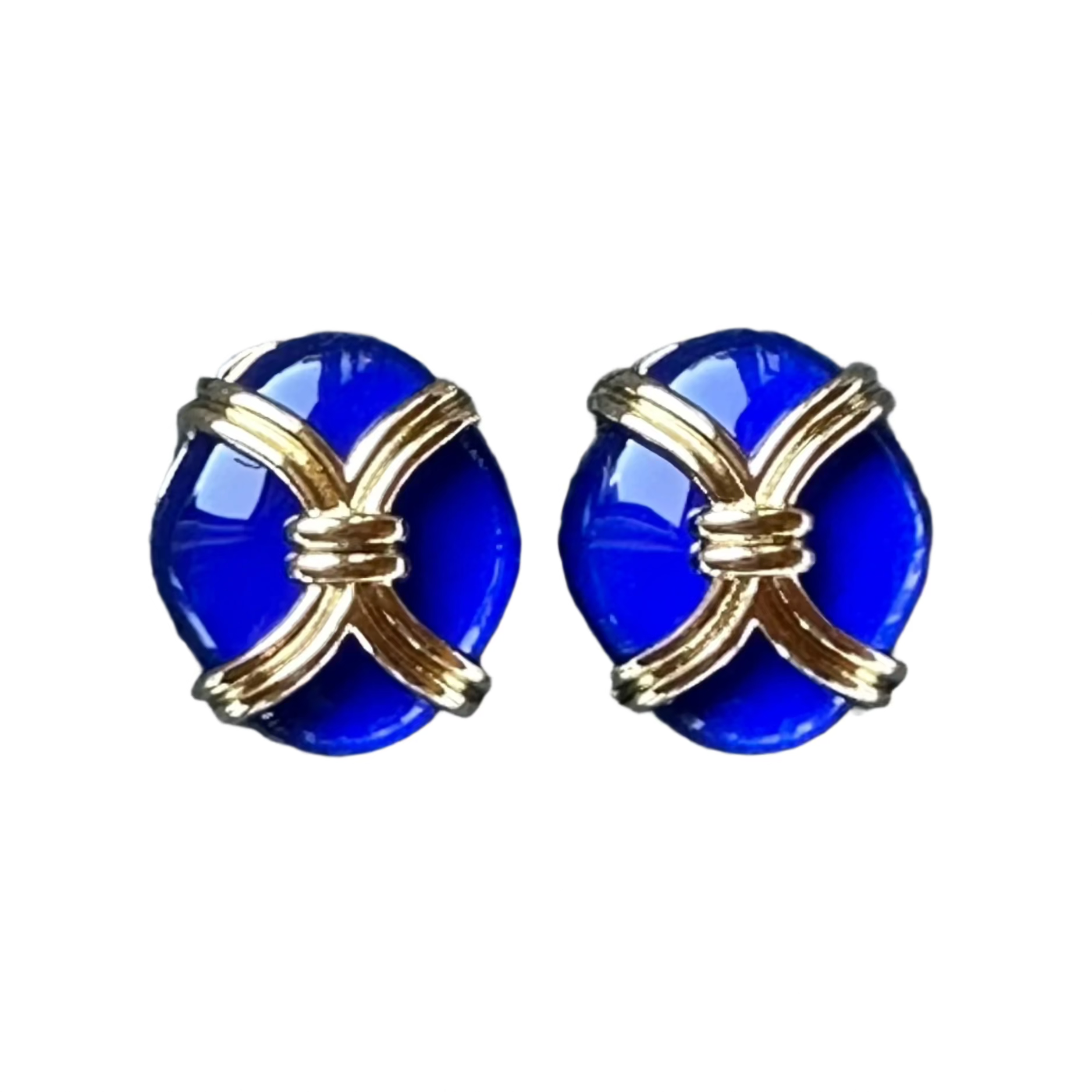 Colored Ovals with Half Circles Tied