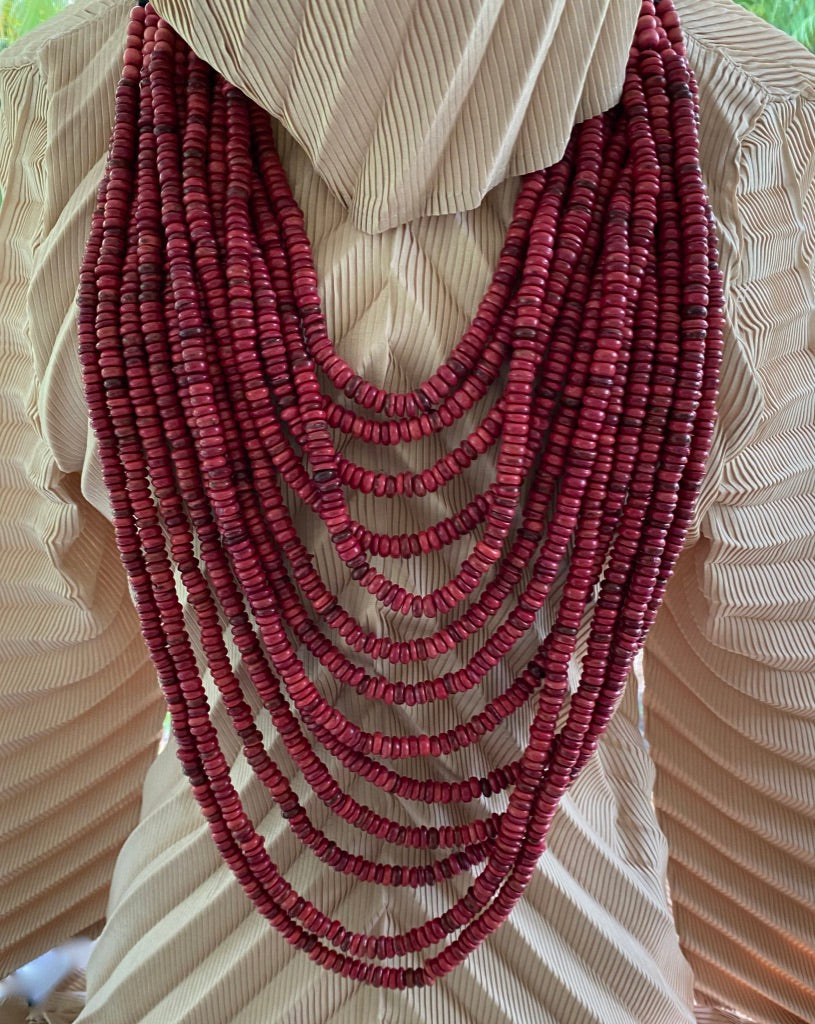 Papi Raspberry Multistrand Black Knit