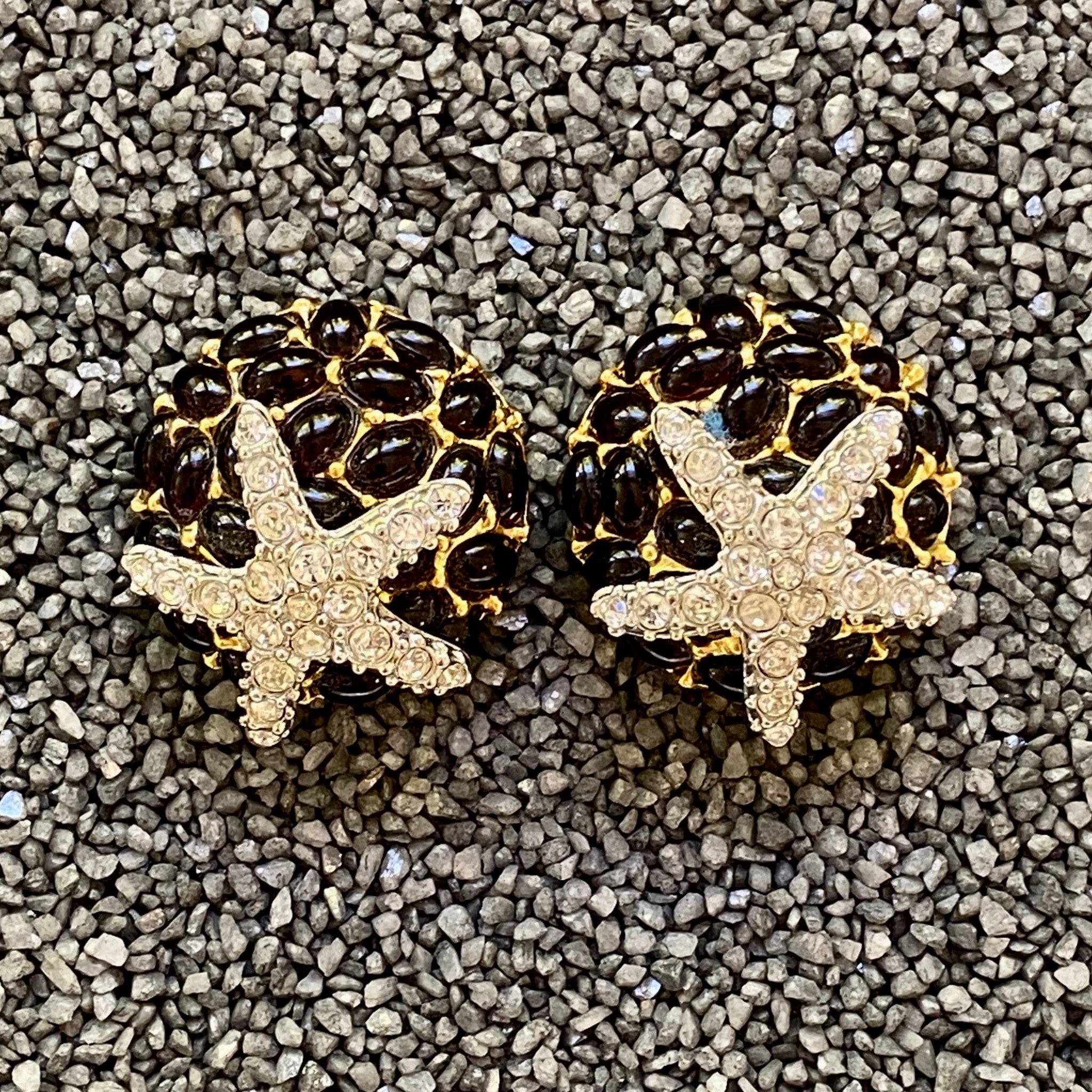 Crystal Starfish on Black