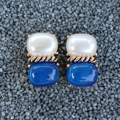 Sharon Pearl Over Navy