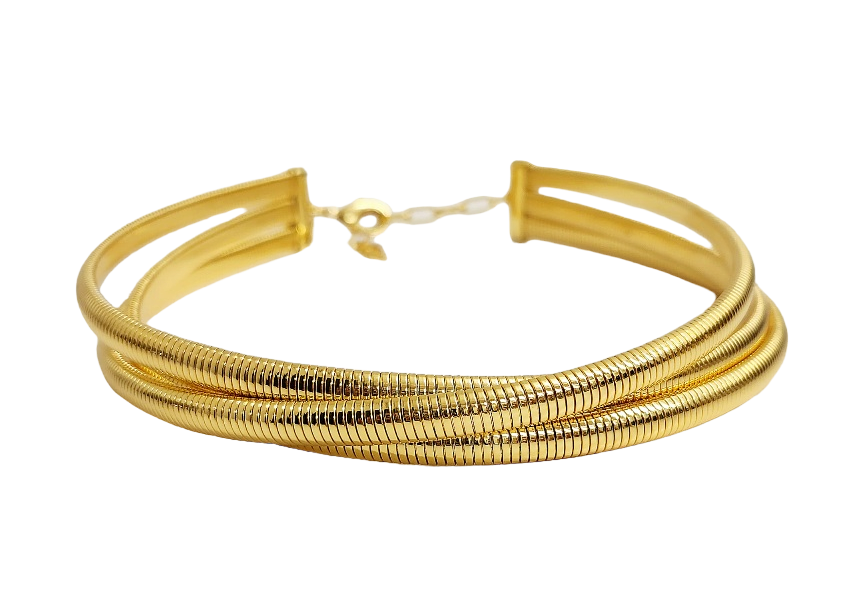 Ribbed gold 16" Triple