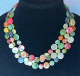 Chimes Dyed Mother of Pearl 3 Strands / Colors