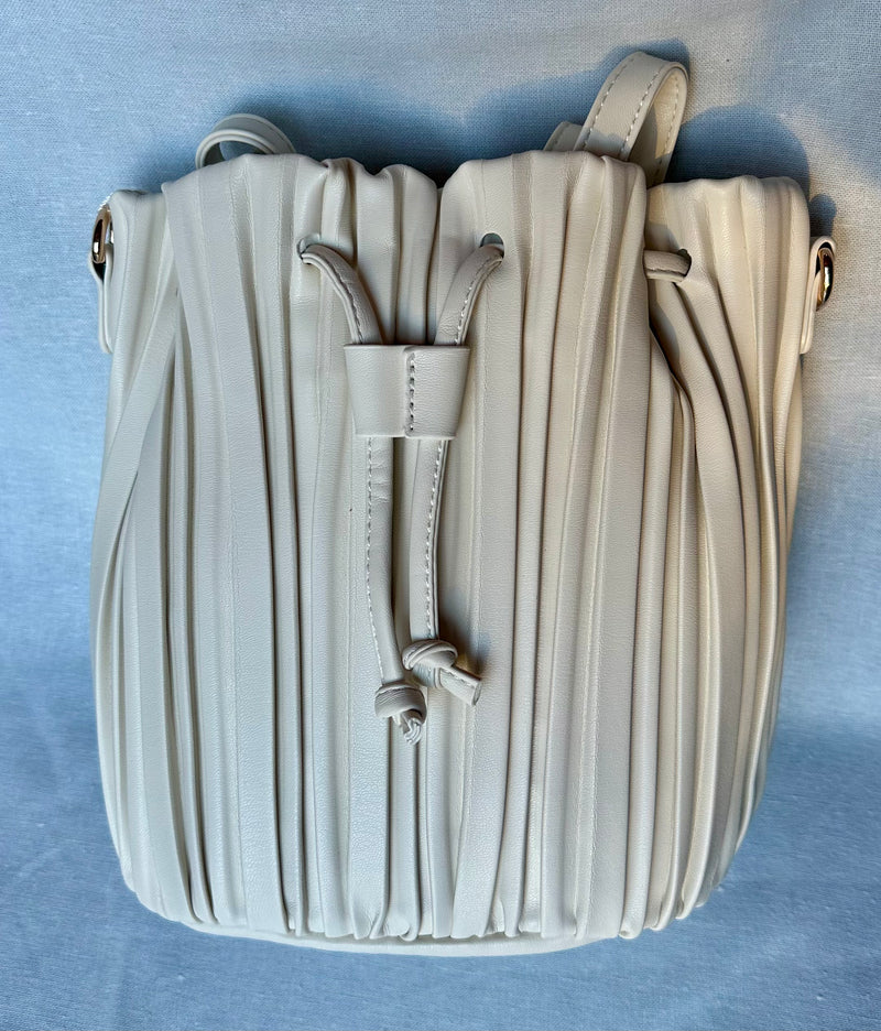 Pleated Bucket Bag in Colors