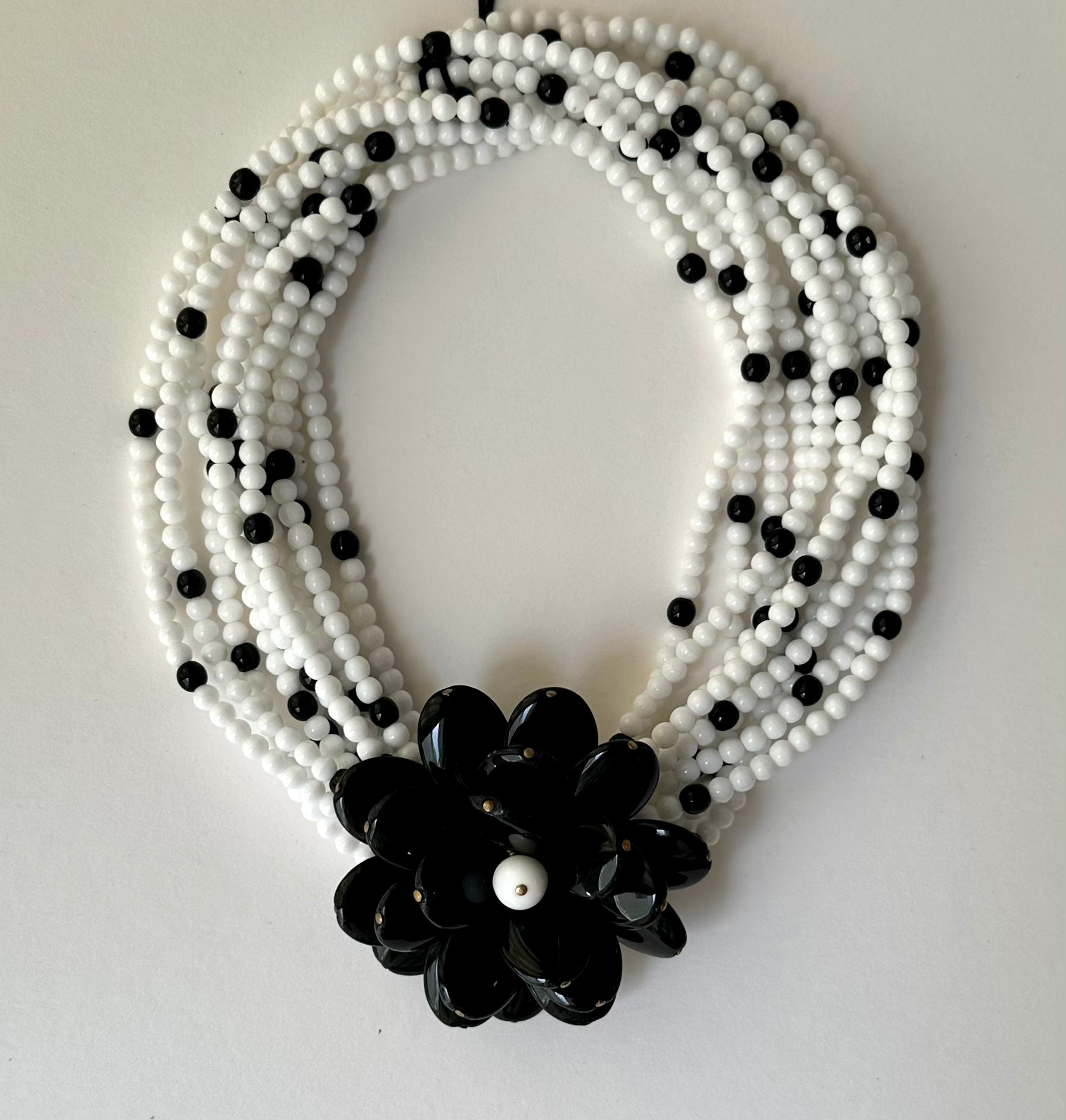 Incroyable White w/ Black  Flower