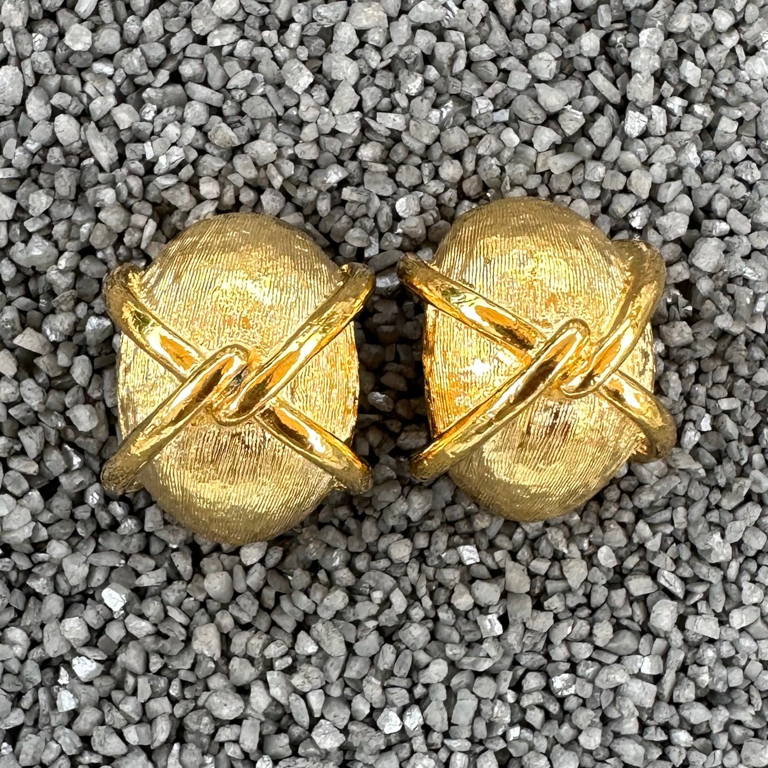 1" Gold Half Dome X