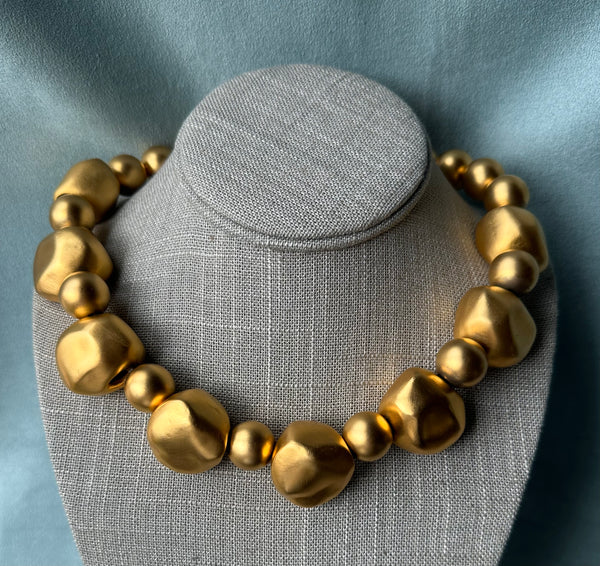 Satin Gold Nuggets 16"