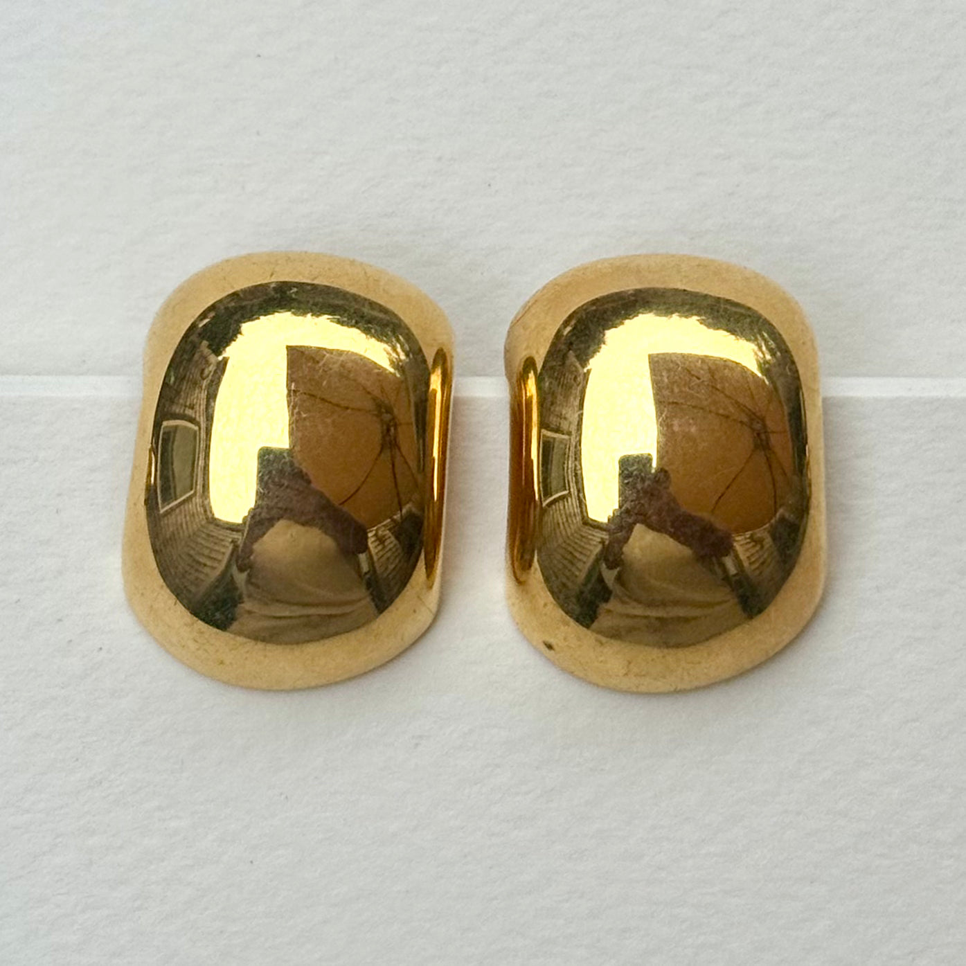 Gold Wide Half Hoop