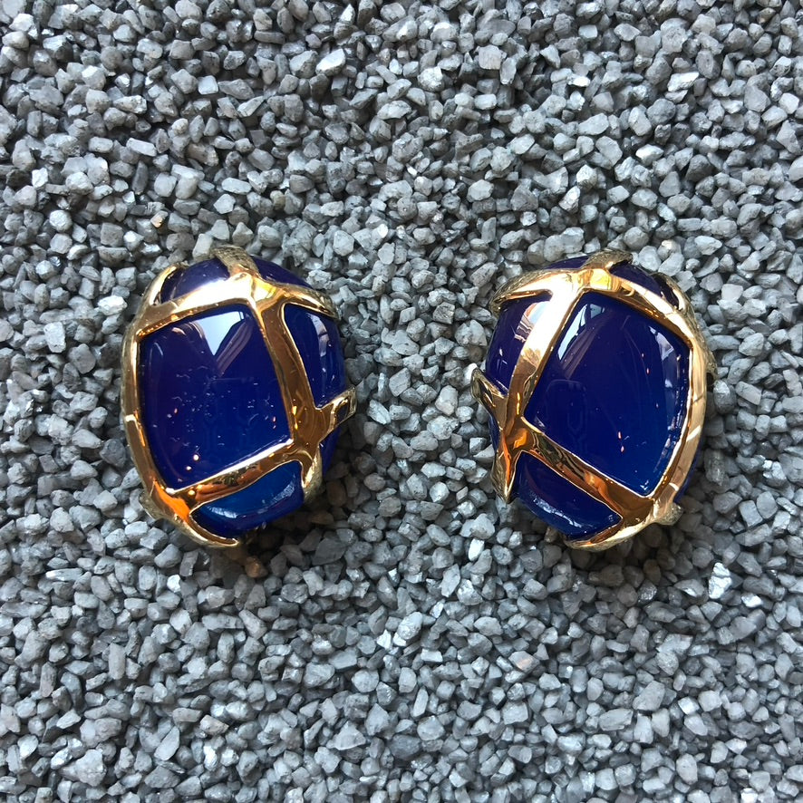 Oval Gold Straps in Colors