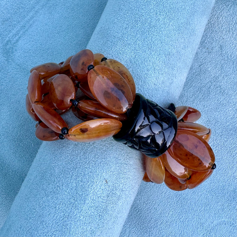 Multi Strand Amber Beads