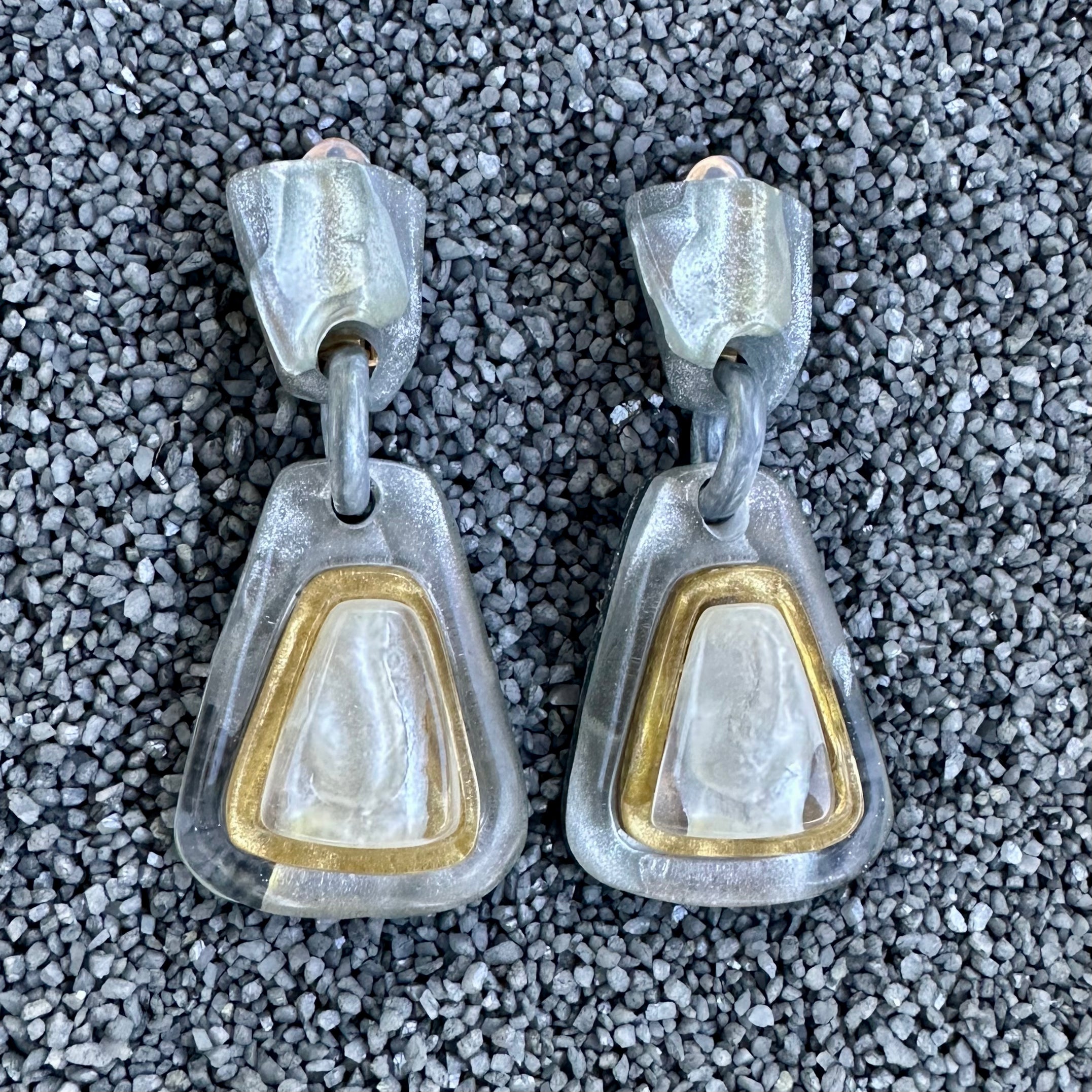 Rosanne Silver Pearl with Gold Detail