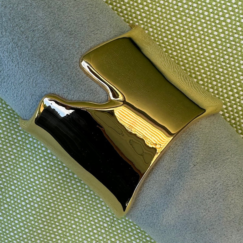 Polished Gold "V" Hinged Cuff