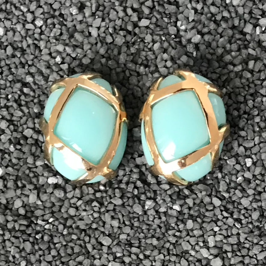 Oval Gold Straps in Colors