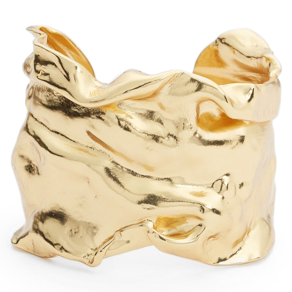 Antique Gold Free Form Cuff
