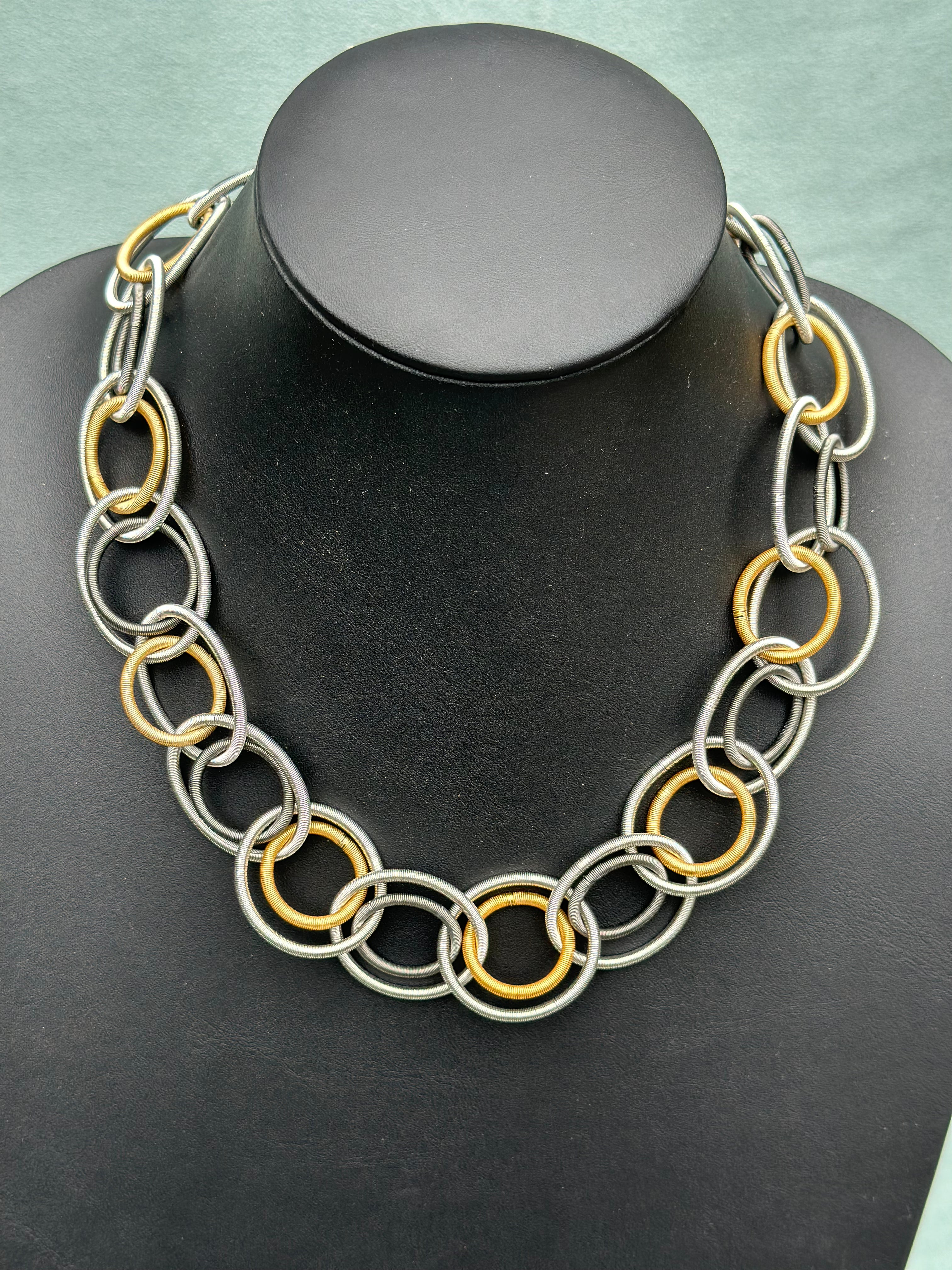 Multi Silver Gold Loops
