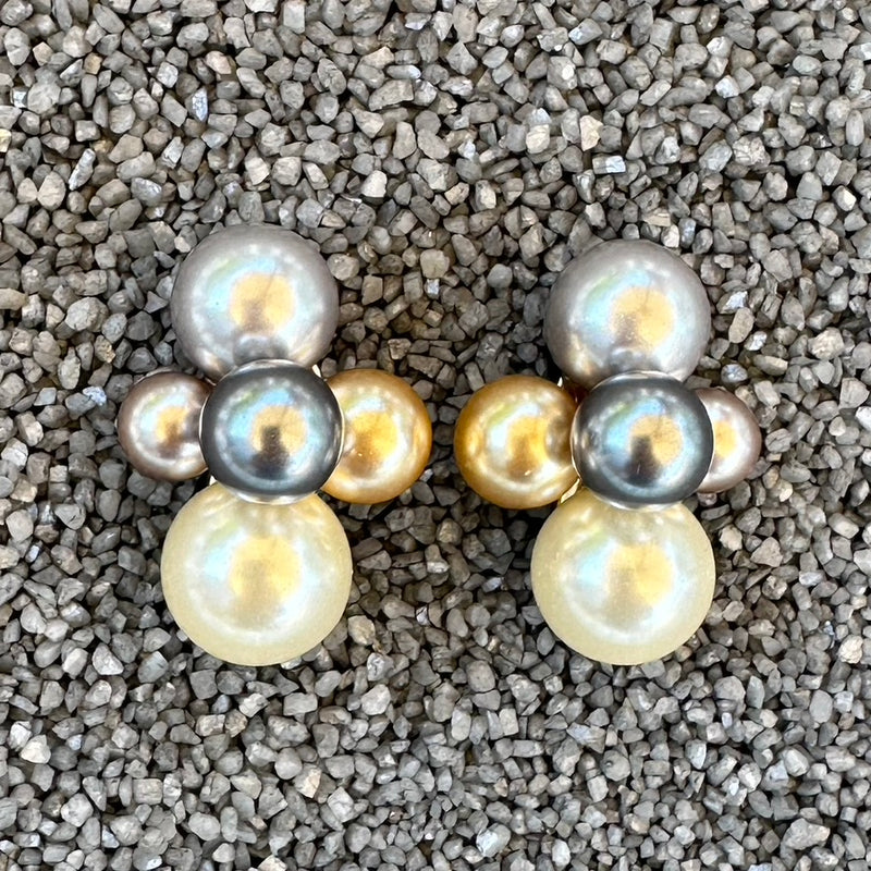 Medium Multi Colored Pearl Cluster