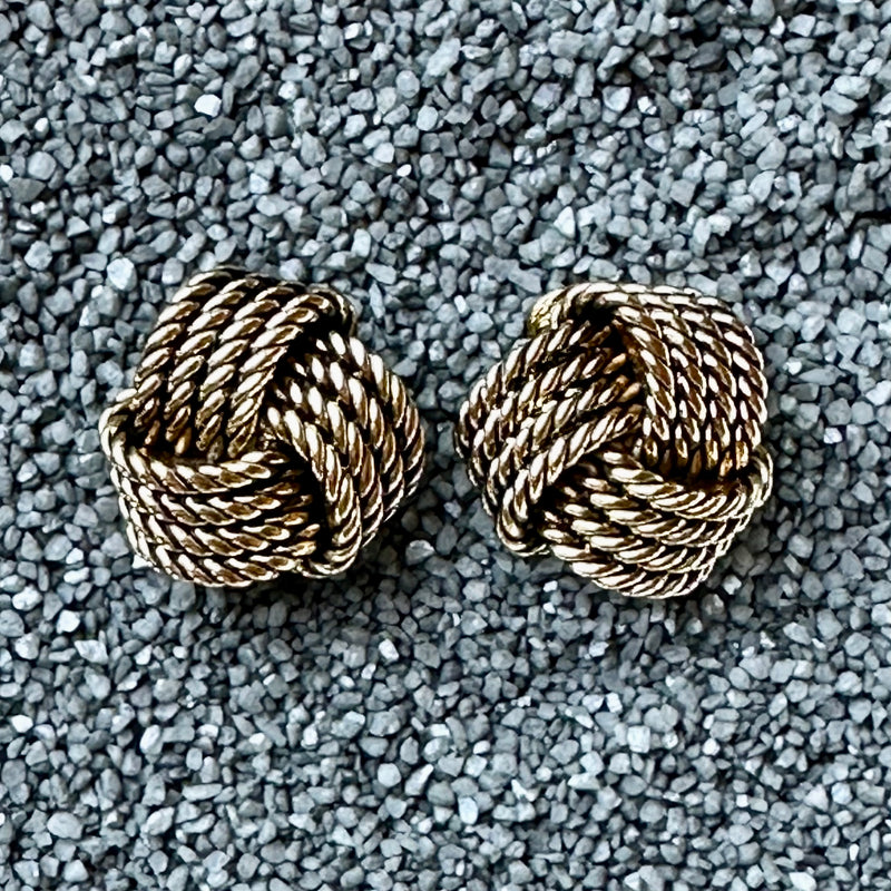 Antique Gold Rope Swirl Knot