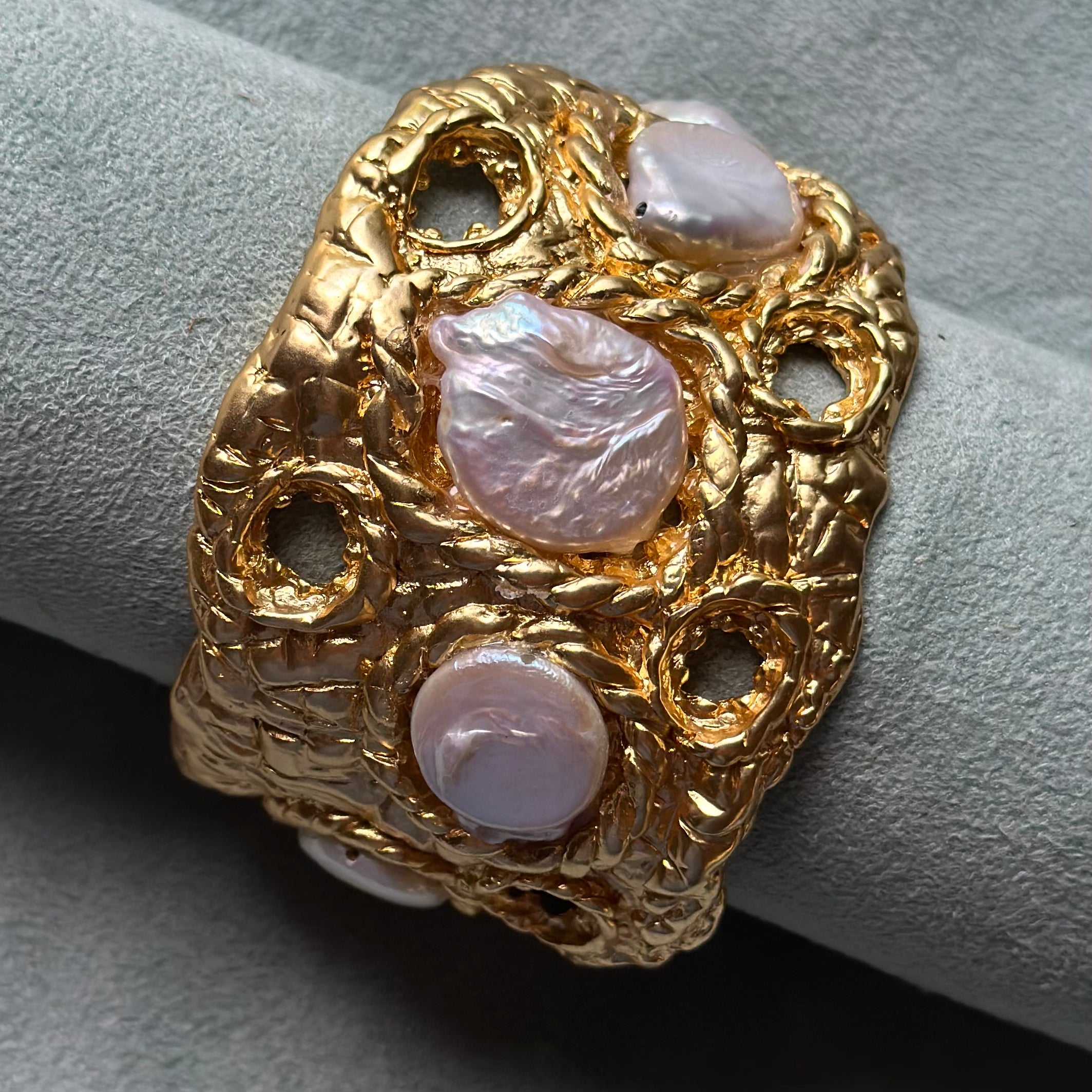 Free Form with Pearls Bracelet