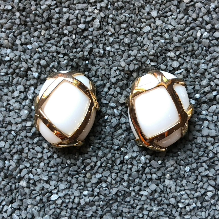 Oval Gold Straps in Colors
