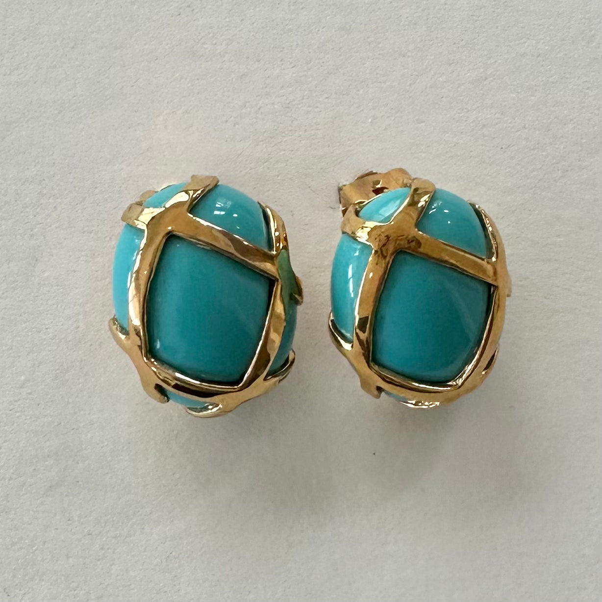 Oval Gold Straps in Colors