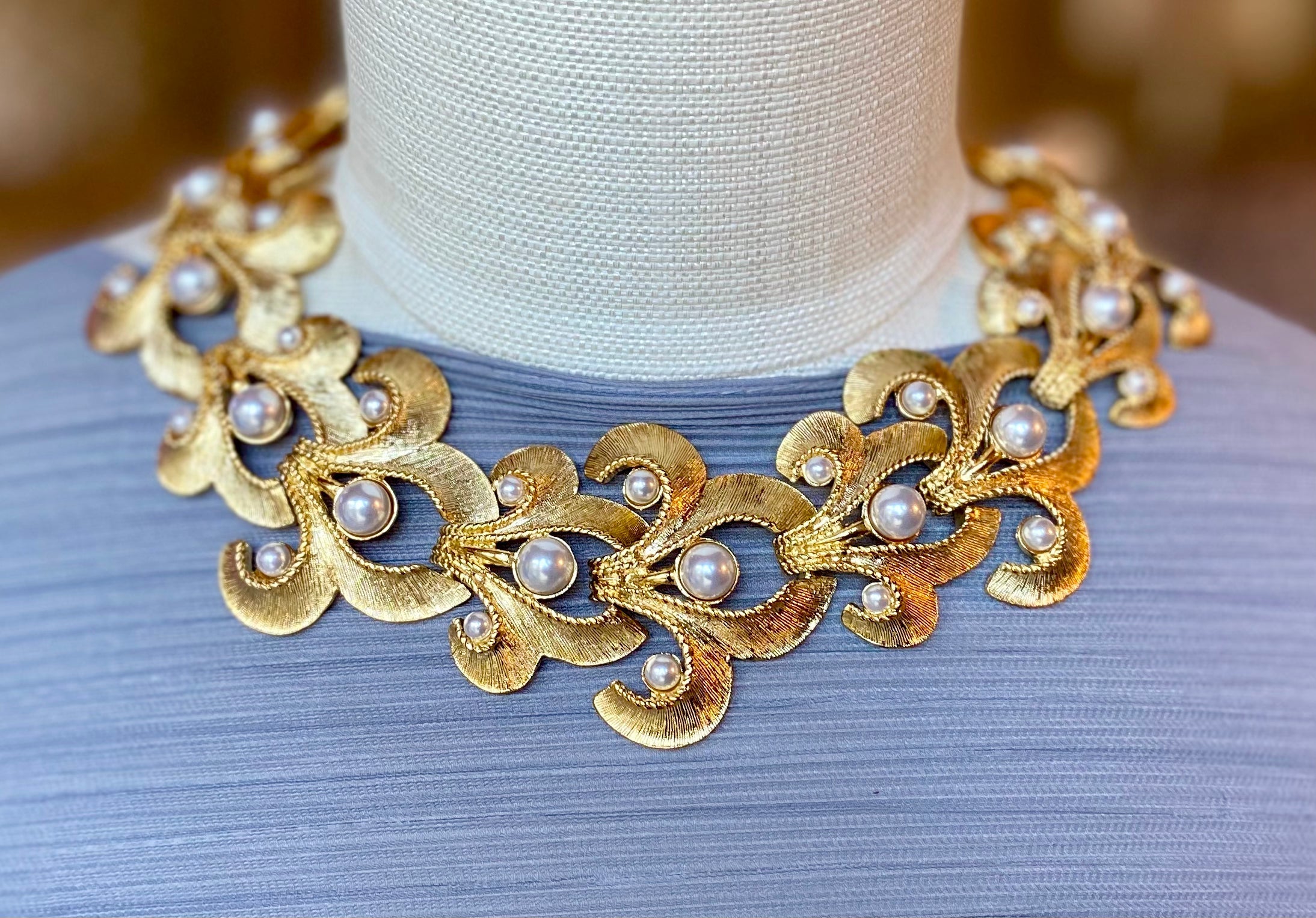 18” Gold  4 & 8mm pearls