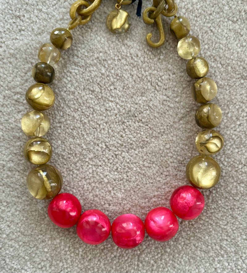 Grace Round Bead Choker in Colors