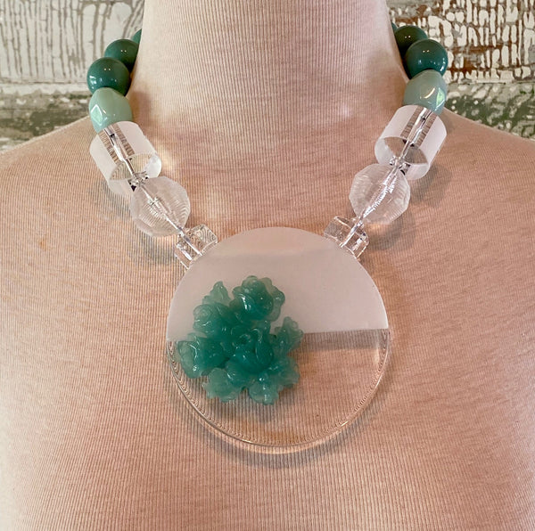 Samarkanda Lucite Turquoise Necklace