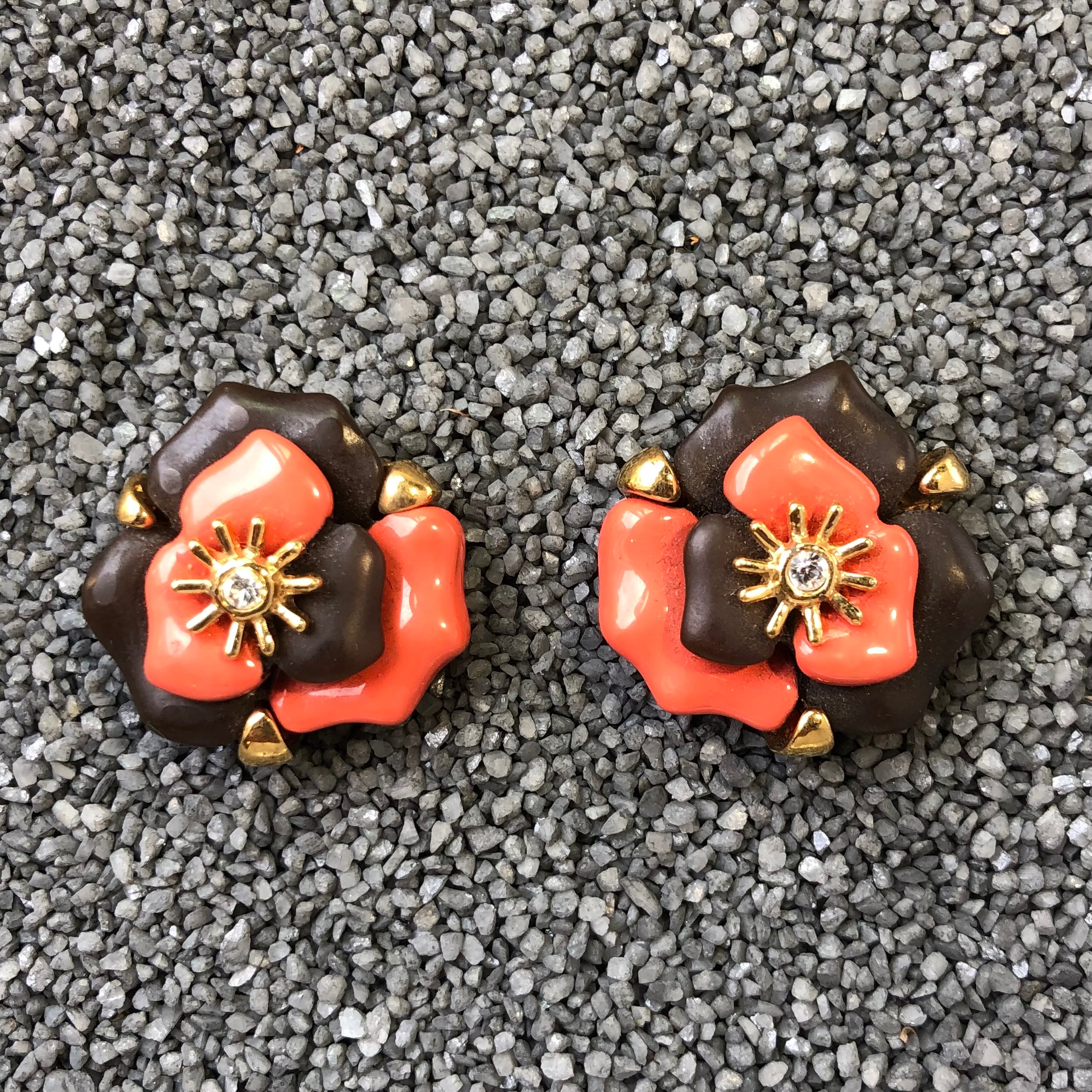 Flower Orange Brown