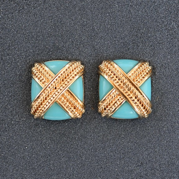 Rope Cross In Turquoise