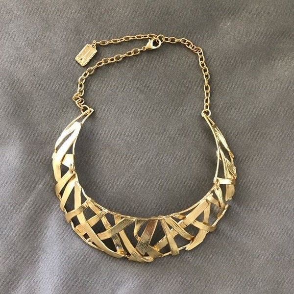 Ksultan: Gold Plait Choker